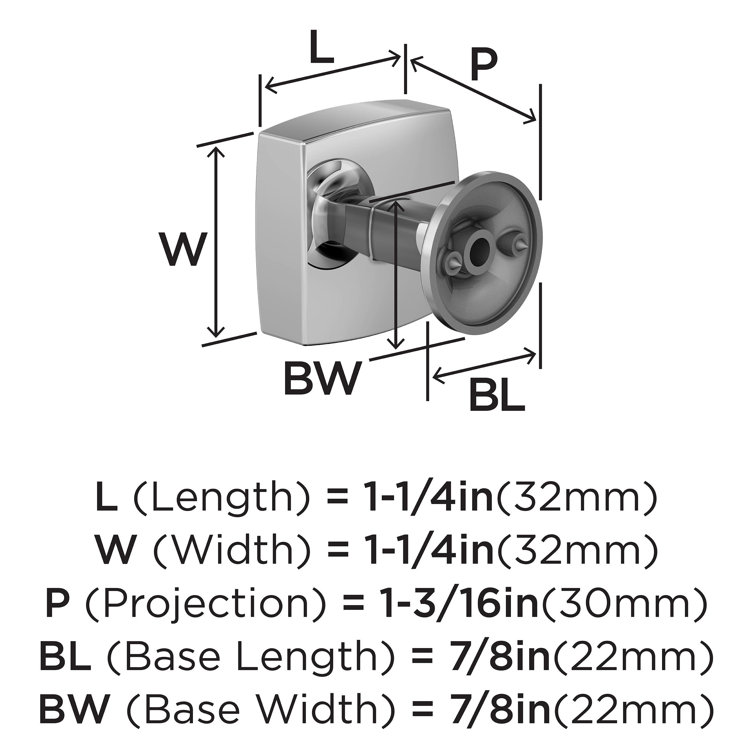 Everett 1-5/16" Polished Chrome Round Cabinet Knob