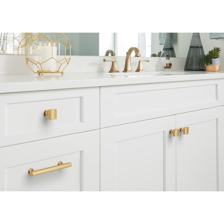 Champagne Bronze Round Cabinet Knob with Mounting Hardware
