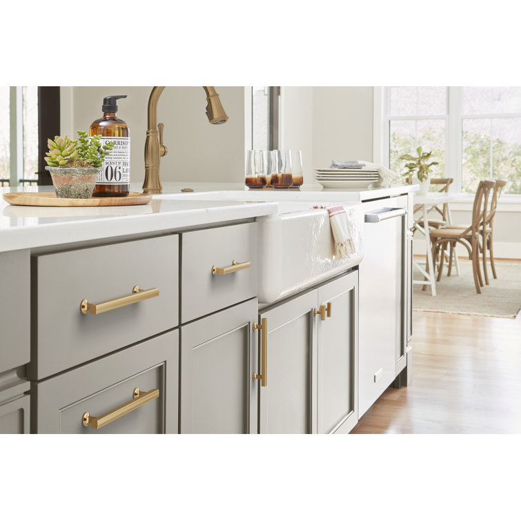 Champagne Bronze 1-3/4" Modern T-Handle Knob