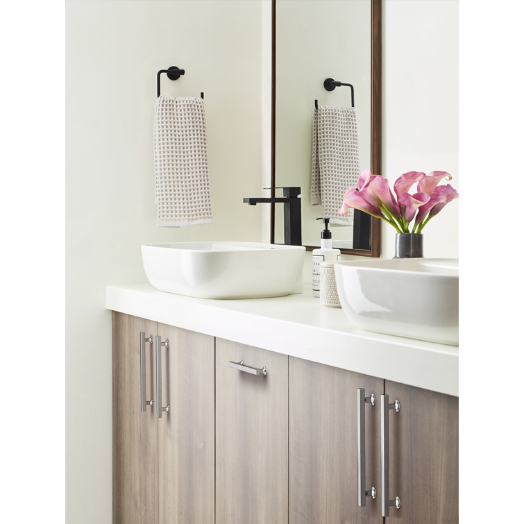 Polished Chrome 3-3/4 Inch Modern Cabinet Pull