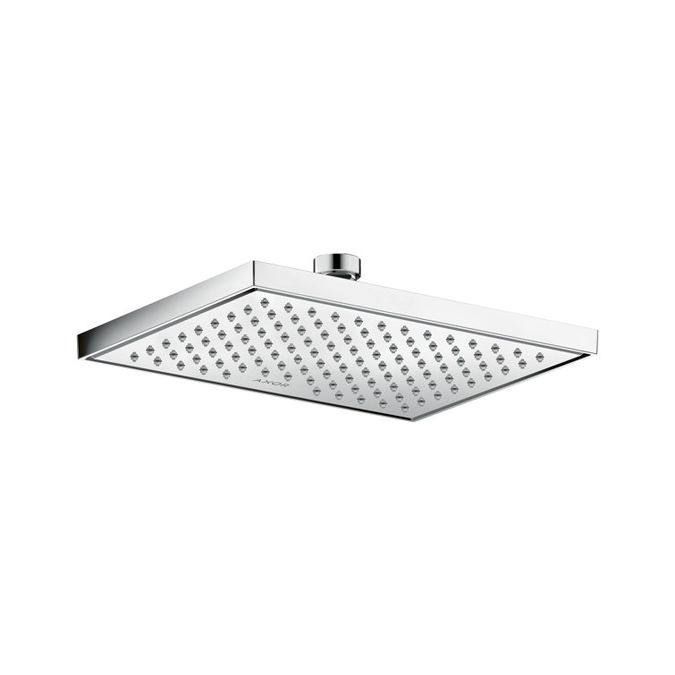 Chrome Square Wall Mounted Rain Shower Head