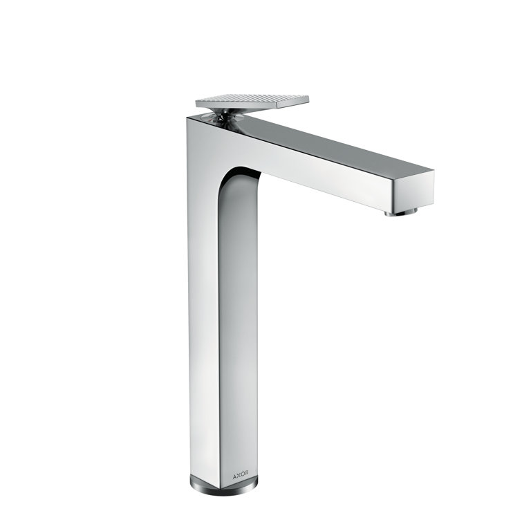 Axor Citterio Chrome Single Hole Vessel Faucet with Drain Assembly