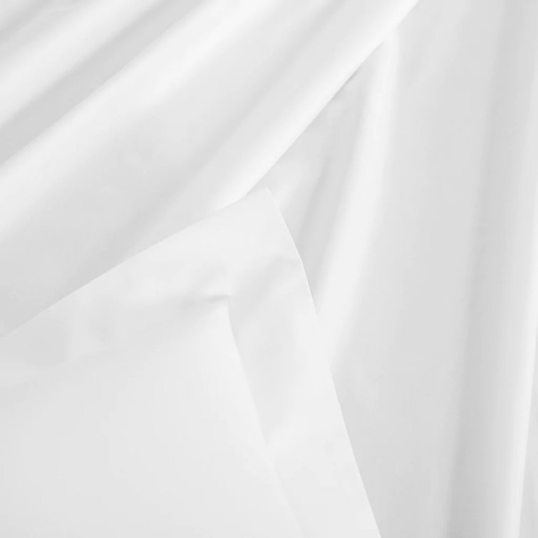 King Size White Cotton Pillow Sham Set