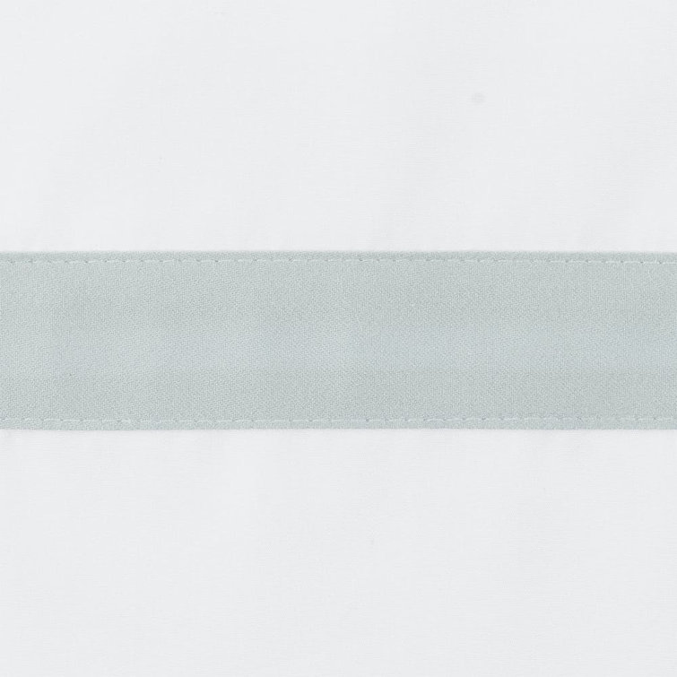 Lowell White and Pool Linen Placemat Set