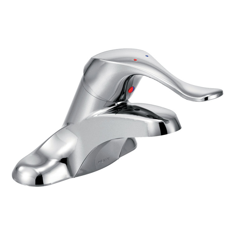 Sleek Chrome Single-Handle Centerset Eco-Friendly Bathroom Faucet
