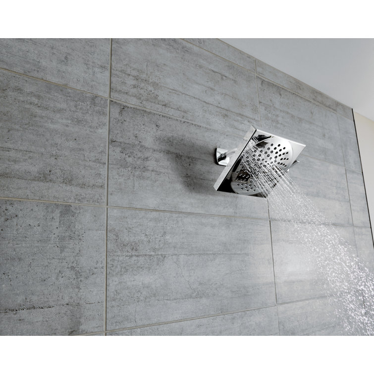 Matte Black Adjustable Square Rain Shower Head