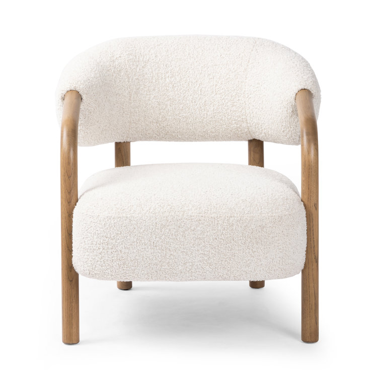 Sheldon Ivory Sculpted Wood Armchair