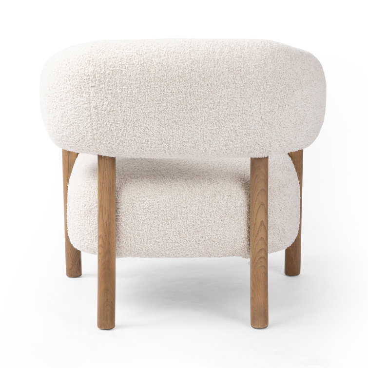 Sheldon Ivory Sculpted Wood Armchair