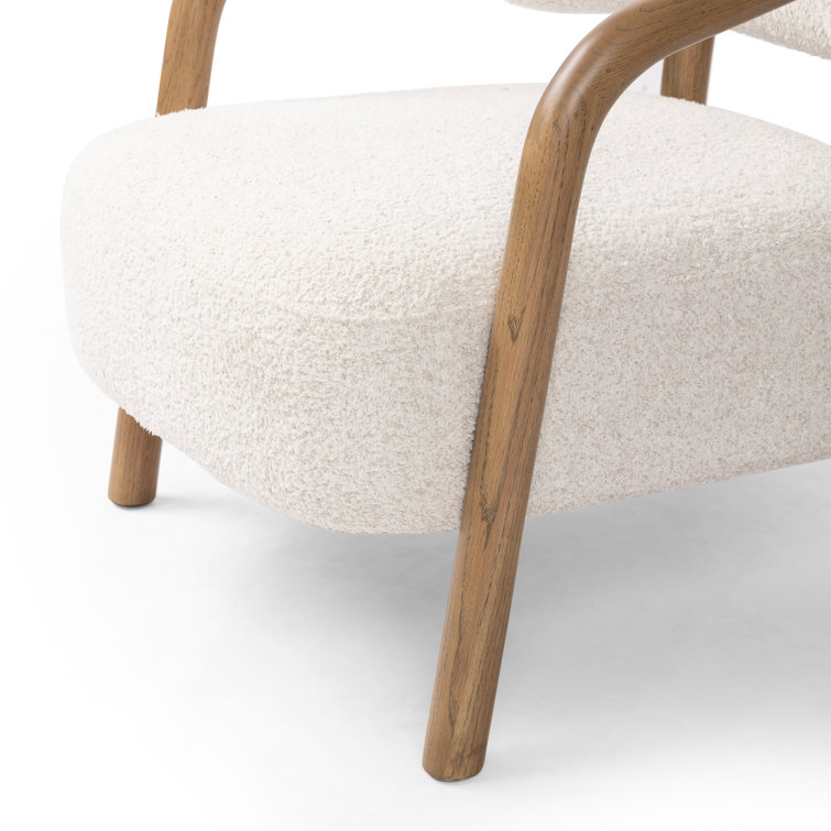 Sheldon Ivory Sculpted Wood Armchair