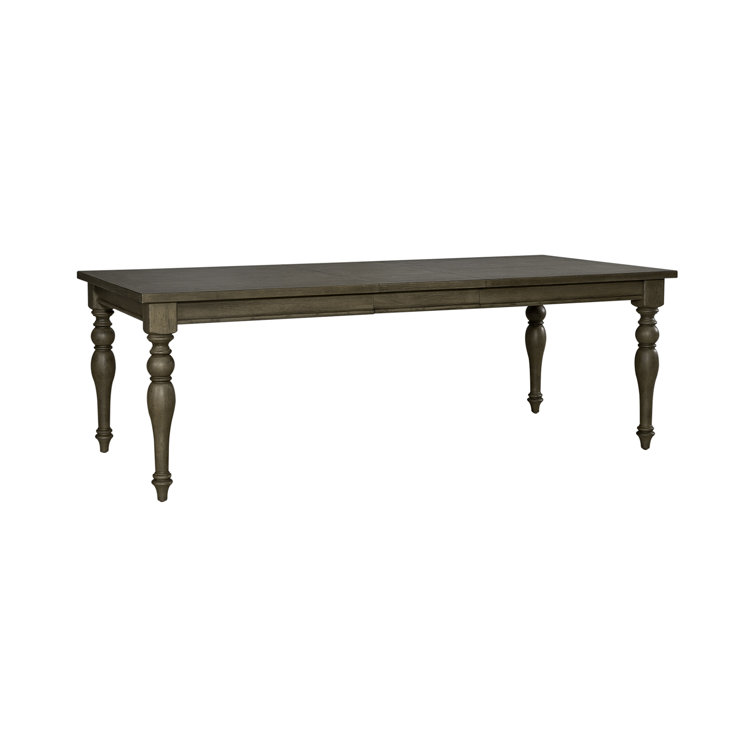 Dusty Taupe 6-Piece Farmhouse Dining Set with Upholstered Chairs