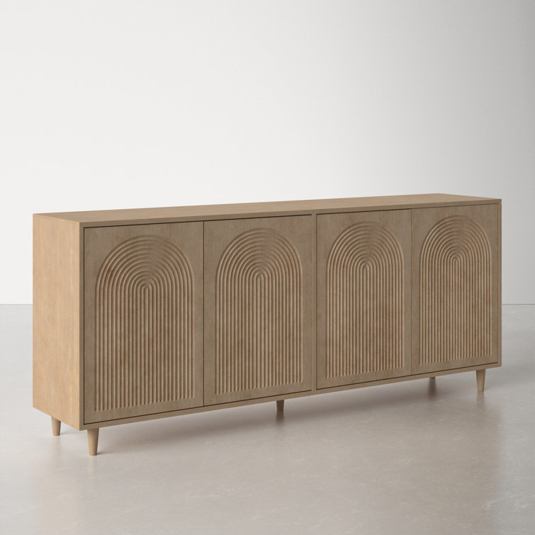 Claudia 71.75'' Light Brown Mango Wood Sideboard
