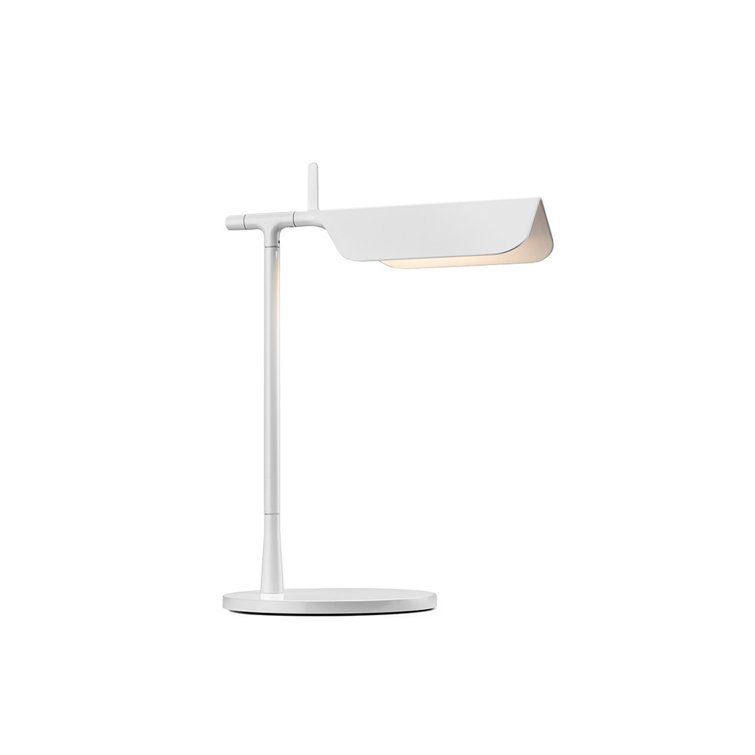 White Adjustable LED Table Lamp with Aluminum Diffuser