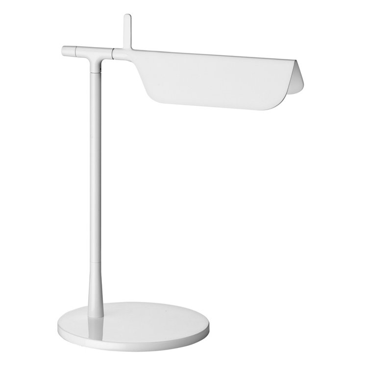 White Adjustable LED Table Lamp with Aluminum Diffuser
