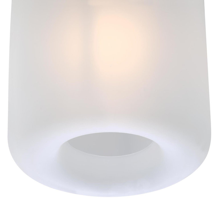 Champagne Brass 8'' Frosted Glass Semi-Flush Mount Ceiling Light