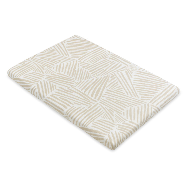 Oat Stripe Organic Muslin Cotton Bassinet Sheet for Baby