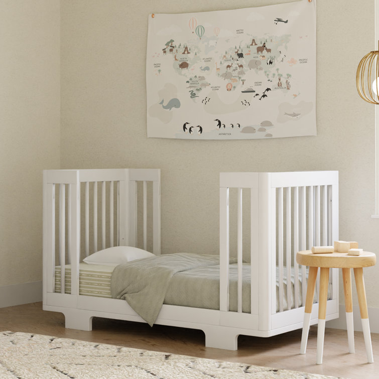 Yuzu White Pine 8-in-1 Convertible Crib with Conversion Kits
