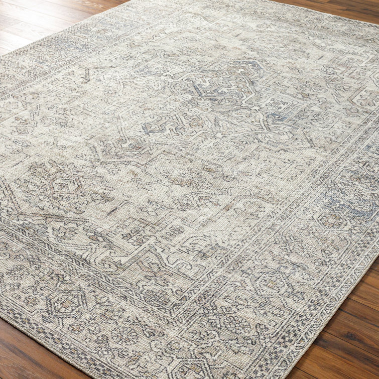 Elysian Gray Medium Pile Rectangular Rug, 3'11" x 5'7"