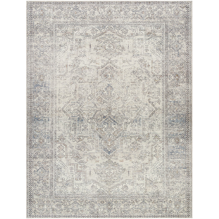 Elysian Gray Medium Pile Rectangular Rug, 3'11" x 5'7"