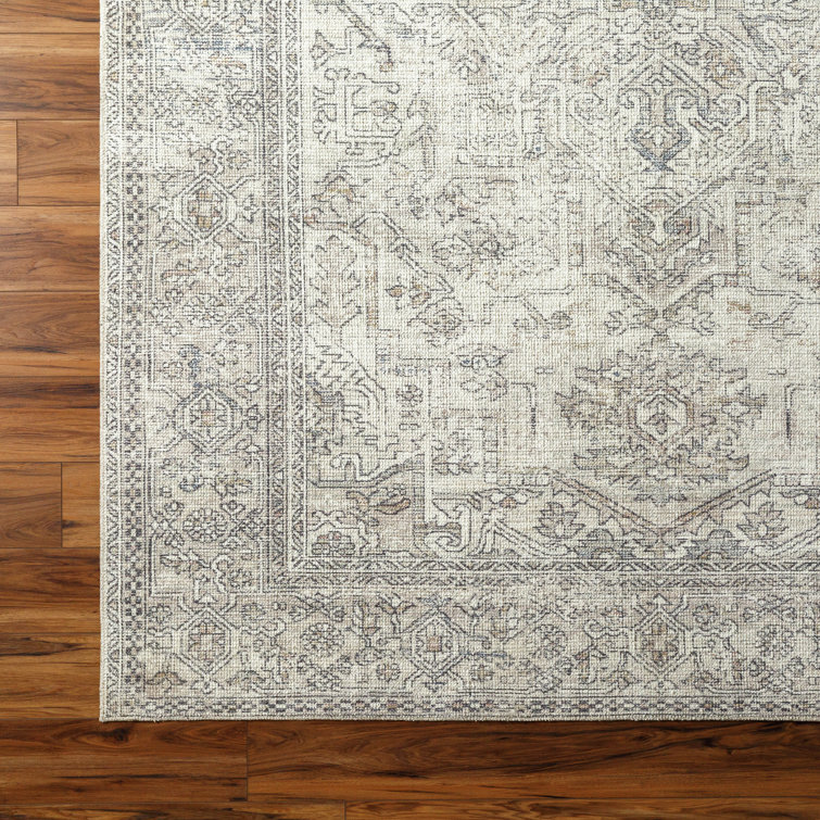 Elysian Gray Medium Pile Rectangular Rug, 3'11" x 5'7"