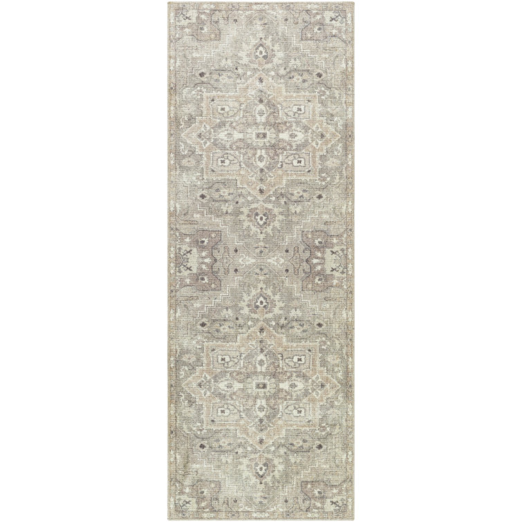 Elle Vintage-Inspired Moonbeam Runner Rug 2'7" x 7'3"