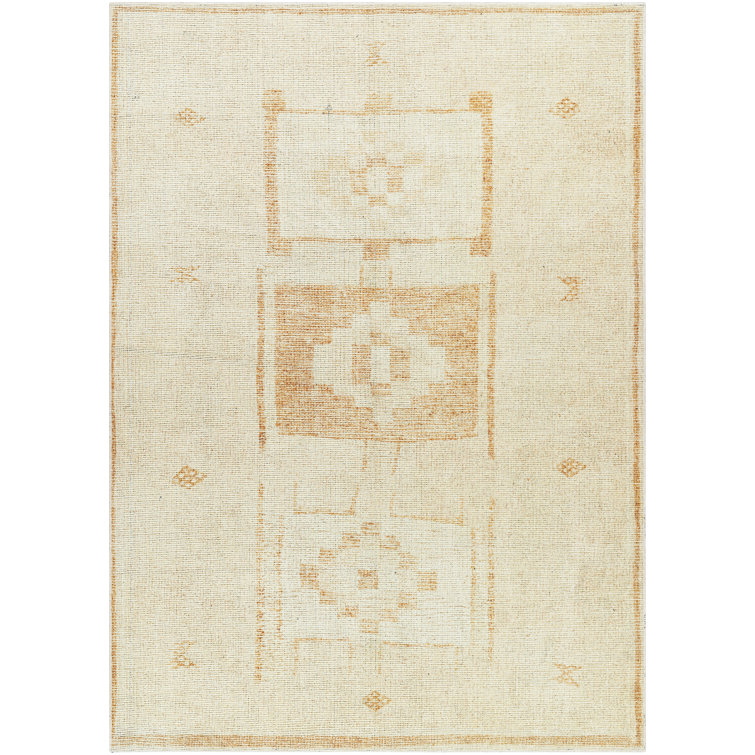 Solana Ivory & Beige Vintage-Inspired Easy-Care Area Rug - 6'7" x 6'7"