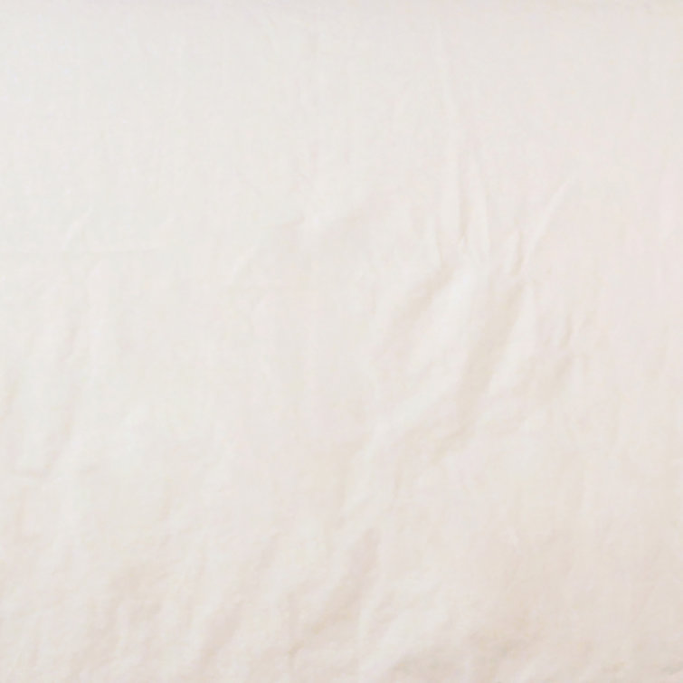Whitney Queen Ivory Linen Upholstered Platform Bed with Headboard
