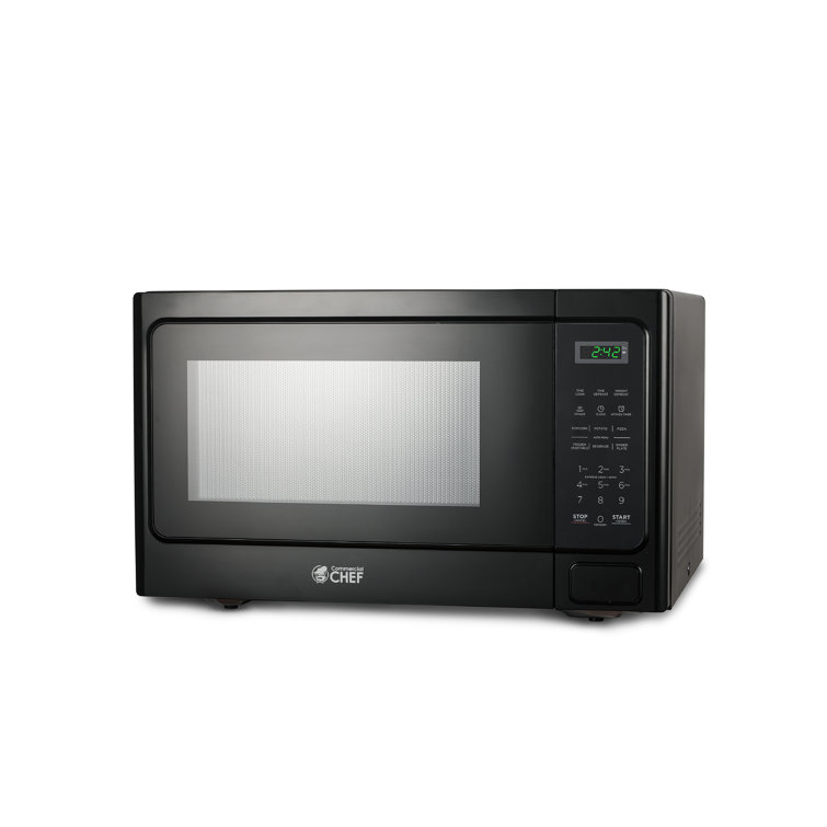 Black 1.3 Cu Ft Countertop Microwave with Digital Controls