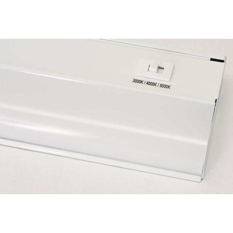 White 33'' Steel and Acrylic LED Under Cabinet Light