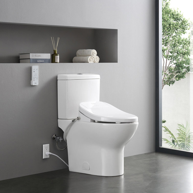 White Elongated Dual Flush High Efficiency Macerating Toilet