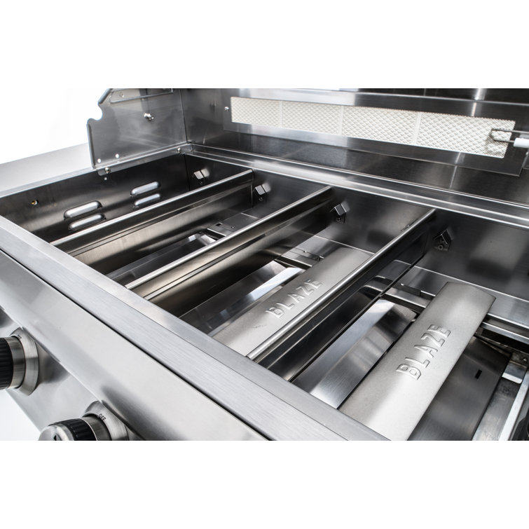 32-Inch Stainless Steel Built-In Propane Gas Grill with Rotisserie