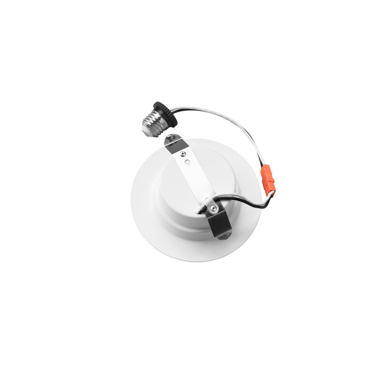 4'' White Ultra-Slim LED Recessed Ceiling Light with Junction Box
