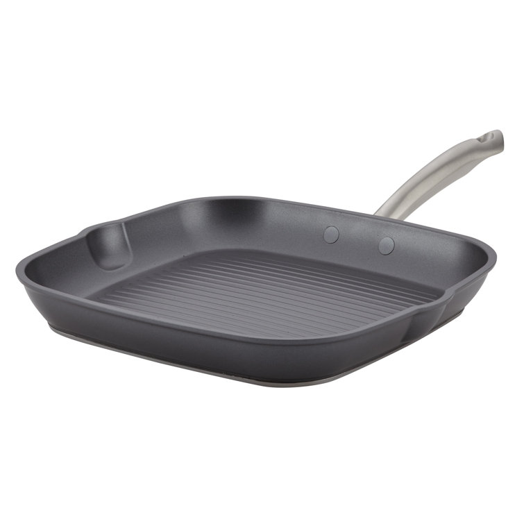 Anolon 11" Gray Hard Anodized Nonstick Square Grill Pan