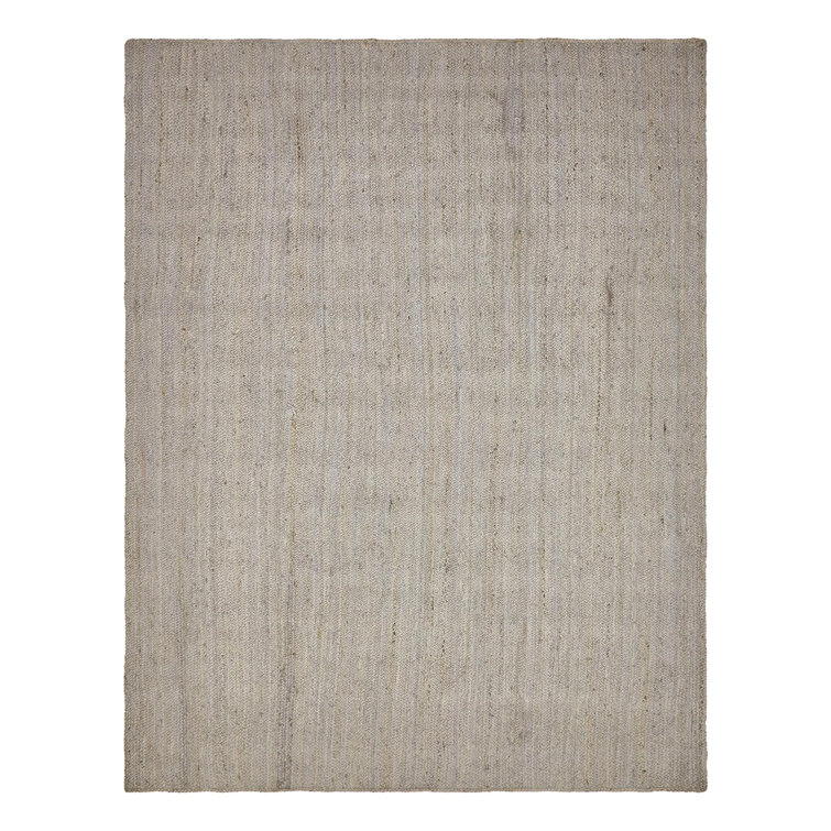 Handmade Gray Jute Rectangular Area Rug