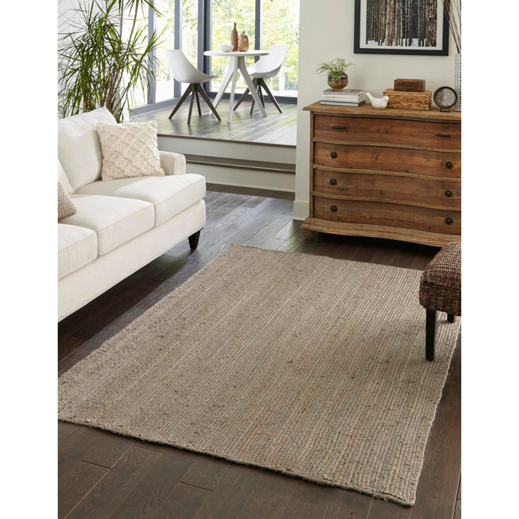 Gray Handmade Braided Reversible Indoor Rug, 9x12 ft