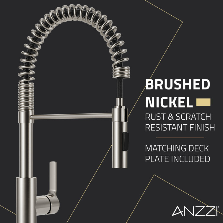 Brushed Nickel Touchless Pull-Down Kitchen Faucet with Motion Sensor