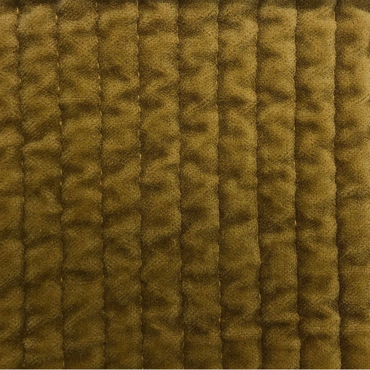 Tuscan Twin Velvet Quilt with Channel Stitching