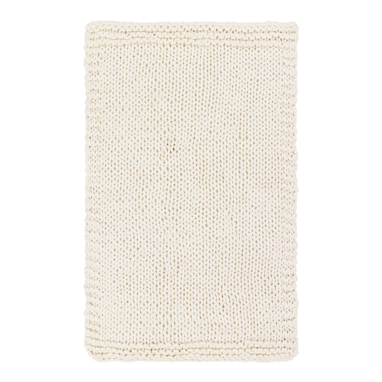 Nordic Hygee Ultra-Plush Gray Knitted Wool Throw Blanket 60"x50"