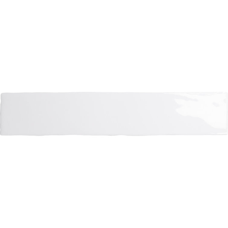 Nirvana Glossy White Ceramic 2x10 Subway Tile