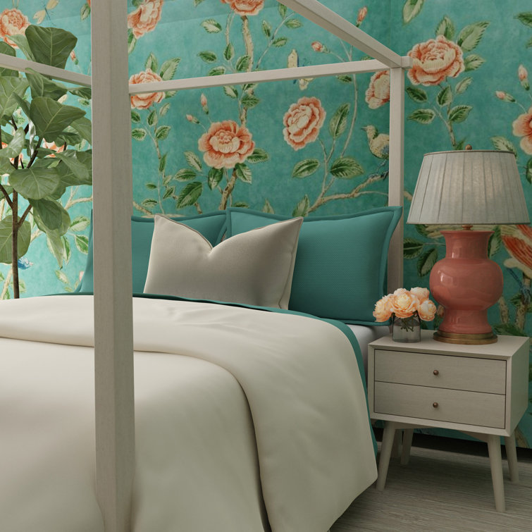 Juliette Celadon Ceramic Table Lamp with Empire Shade