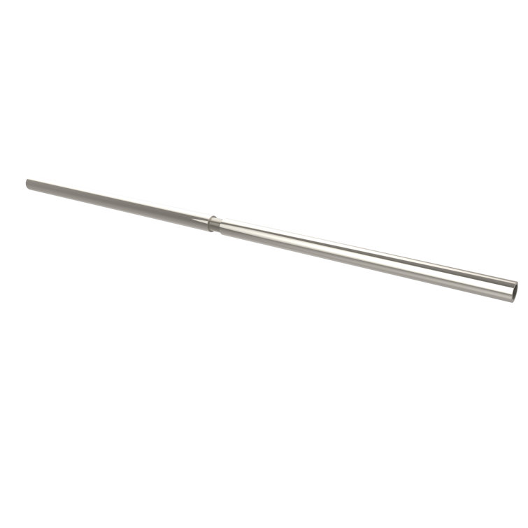 Polished Nickel 60" Solid Brass Straight Shower Curtain Rod