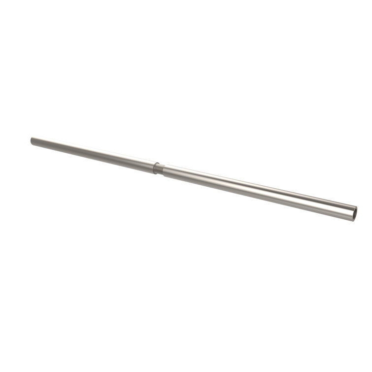 Polished Nickel 60" Solid Brass Straight Shower Curtain Rod