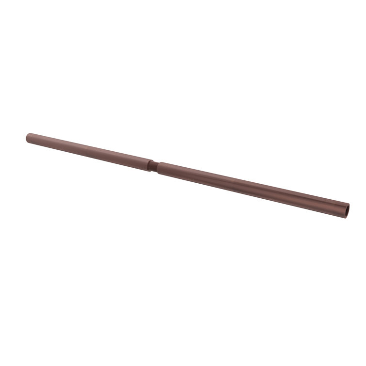 Polished Nickel 60" Solid Brass Straight Shower Curtain Rod