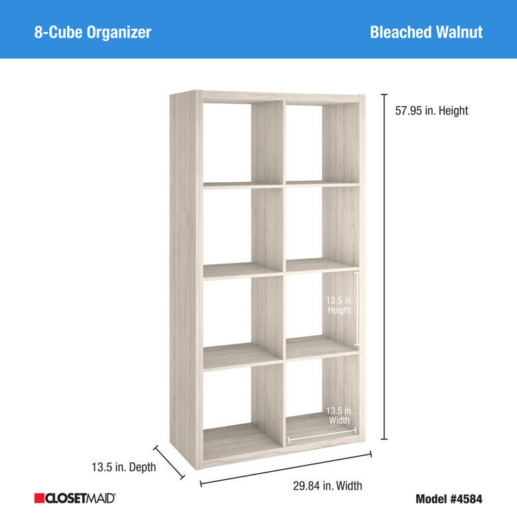 Kids' Versatile 8-Cube Brown Organizer for Playful Storage