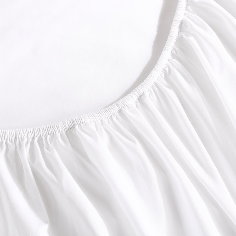 Queen Gray Organic Cotton Embroidered Percale Sheet Set