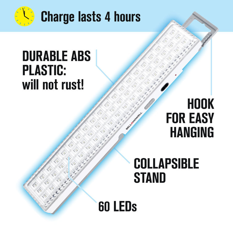 Bell+Howell 720-Lumens Rechargeable LED Light Bar with Stand