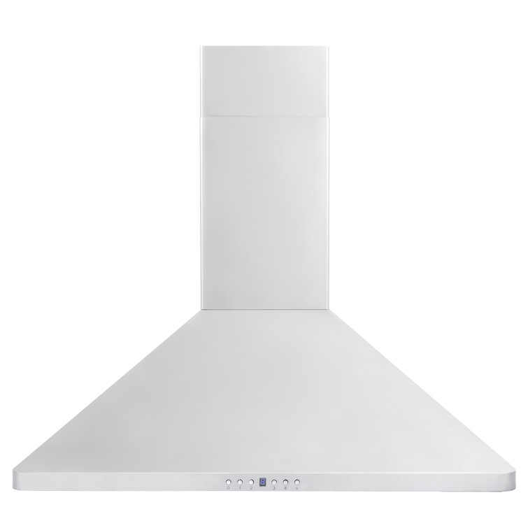 36" Stainless Steel Convertible Wall Mount Range Hood with Charcoal Filter