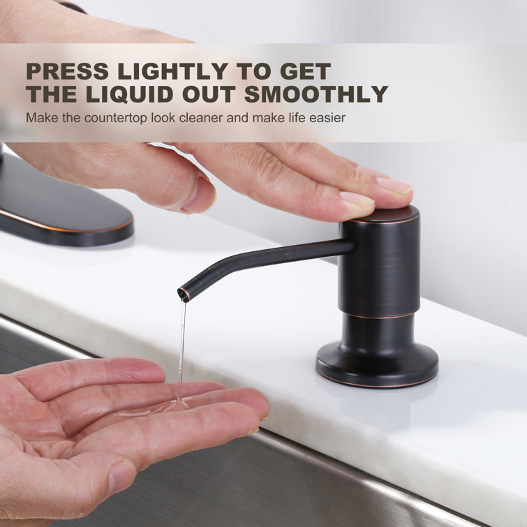 Oil Rubbed Bronze Stainless Steel Pull Down Kitchen Faucet with Soap Dispenser