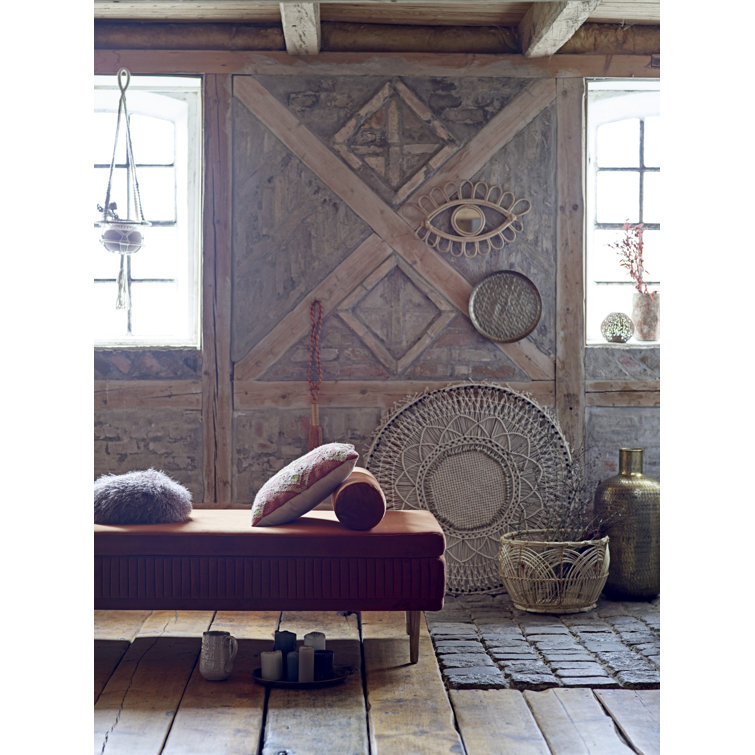 Boho Chic Round Rattan Storage Basket Duo