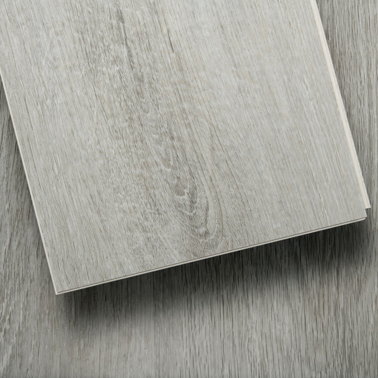 Gray 48" x 7.31" Matte Waterproof Vinyl Plank Flooring