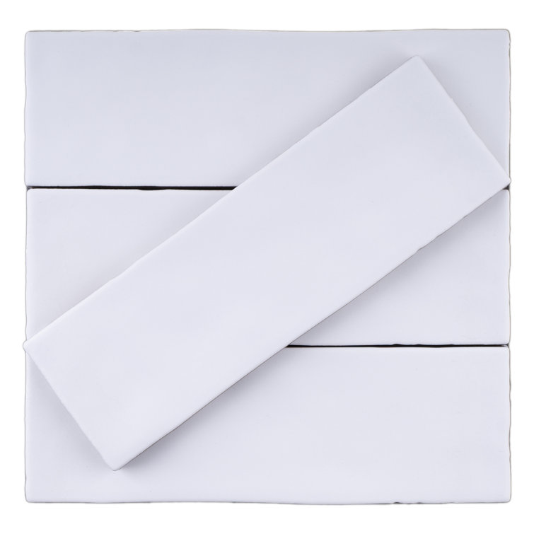 Blanco White Matte Porcelain Rectangular Wall and Floor Tile